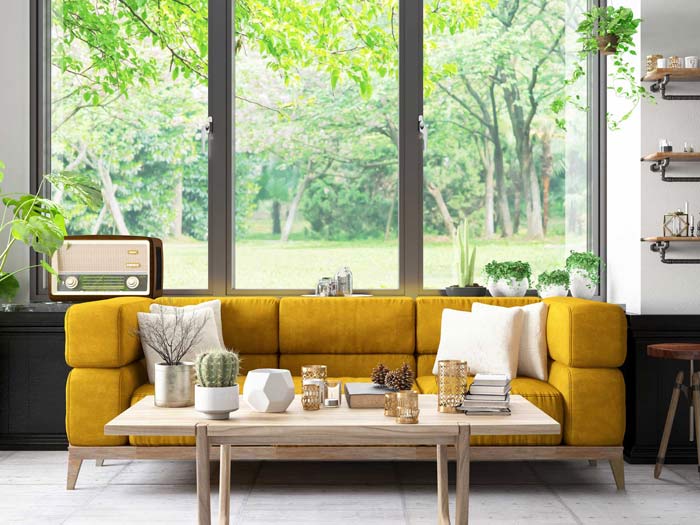 Energy efficient aluminium windows, keeping you warm and reducing bills