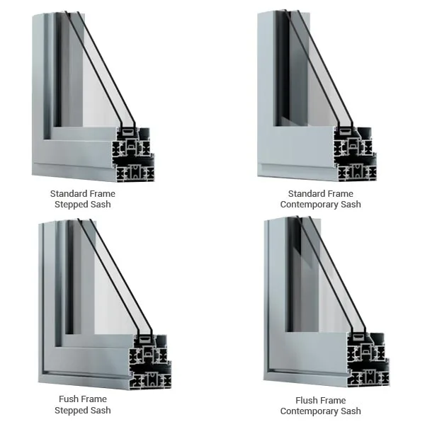 Aluminium Window Frame & Sash Styles