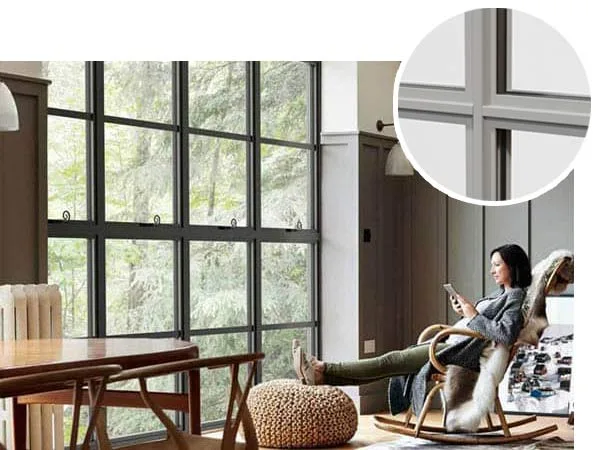 Create traditionally styled windows with the Cruciform option for our Classic Windows
