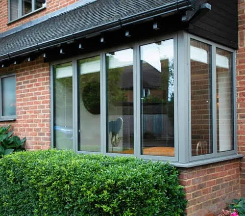 Contemporary flush aluminium windows